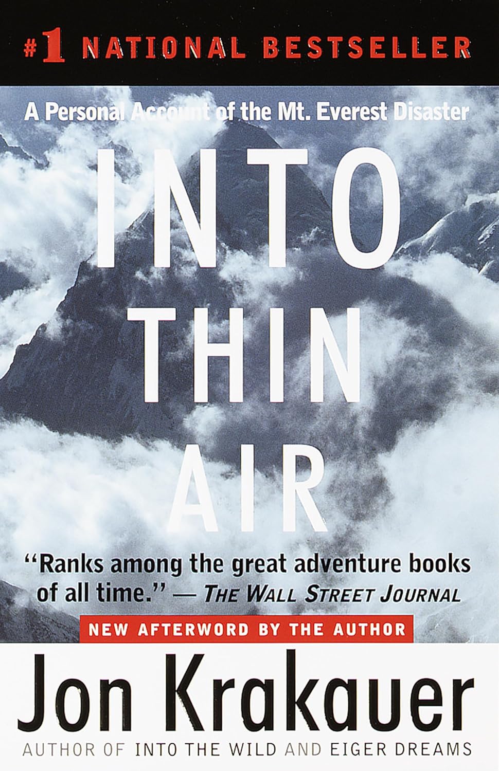 Into Thin Air A Personal Account of the Mt. Everest Disaster by Jon Krakauer (1997)