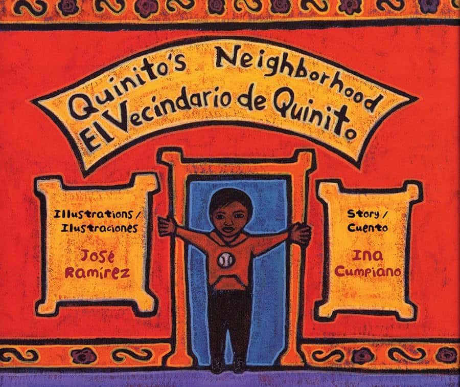 Quinito's Neighborhood El Vecindario de Quinito by Ina Cumpiano